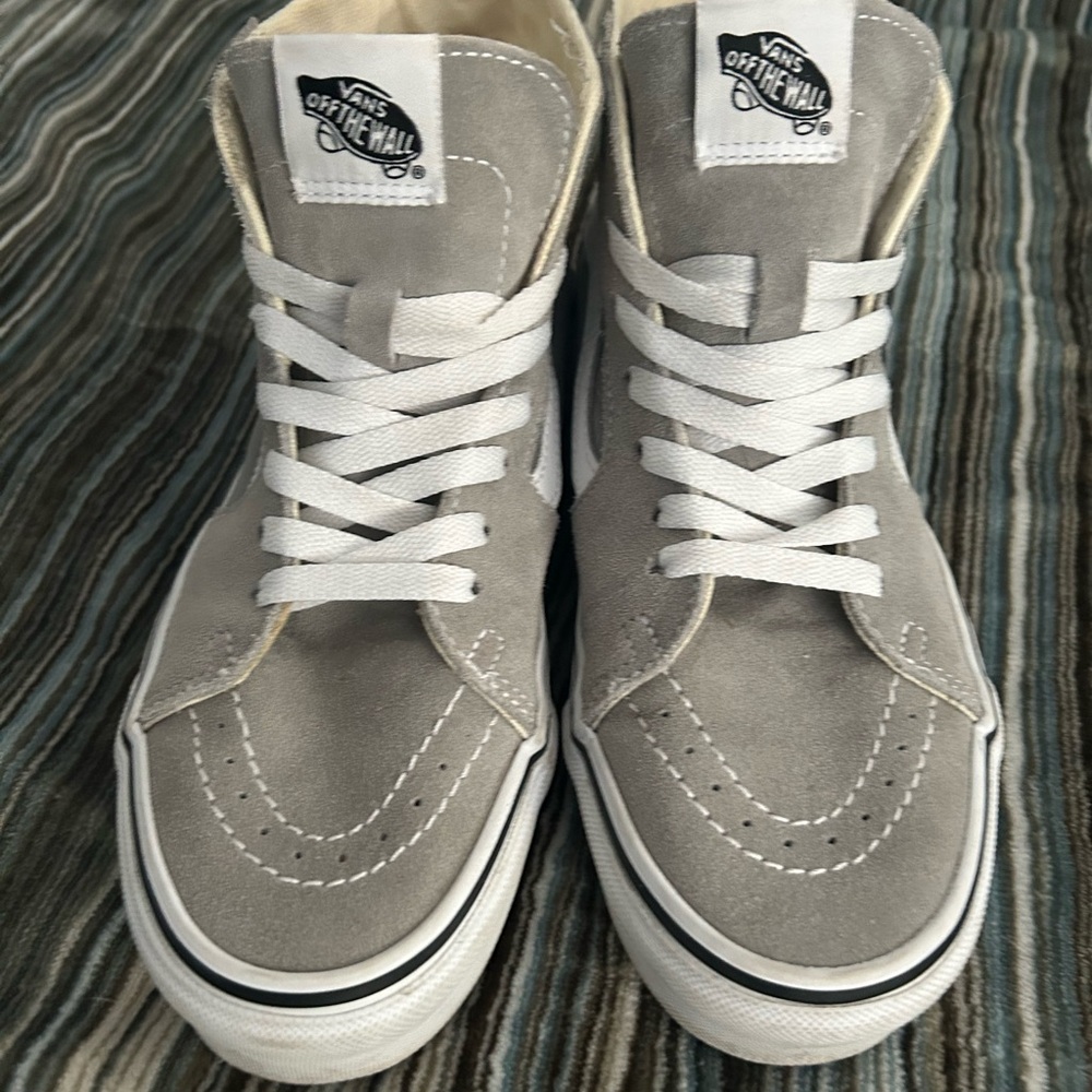 Vans Cream High-Top Sneakers